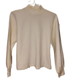 ZARA Join Life Cream Tie Back Top Women's Size M NWT